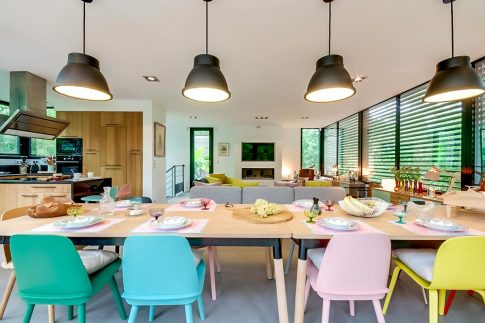 architecture intérieure, création d'ambiance salle à manger dans une maison en Normandie