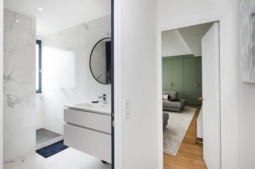 rénovation totale et décoration d'une salle de bain dans un appartement parisien