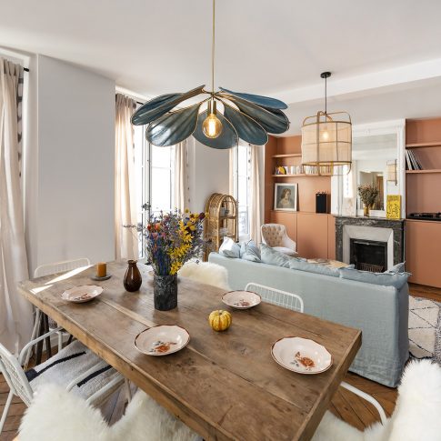 optimisation d'espace d'un petit appartement à Paris - espace salle à manger