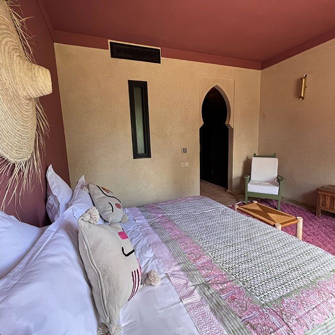 chambre rouge 5 maison vacances marrakech