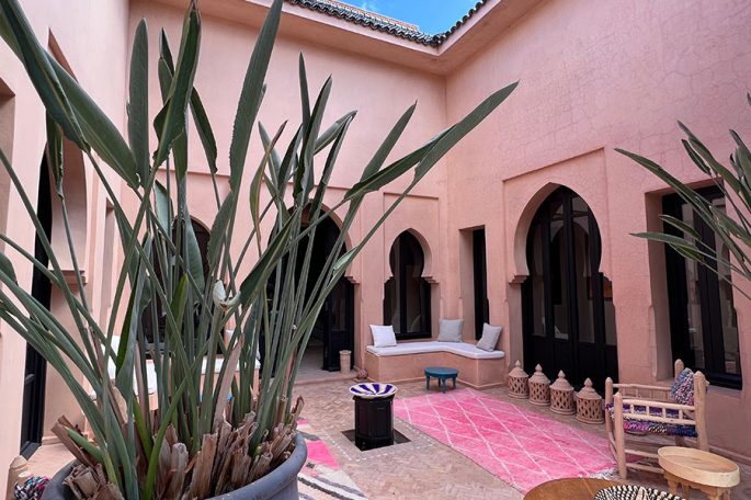 patio 1 maison vacances marrakech