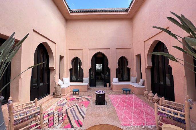 patio 2 maison vacances marrakech