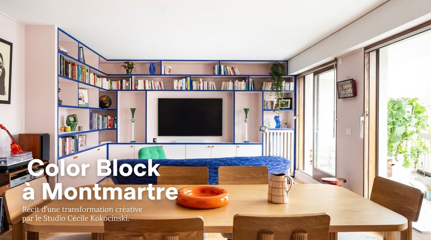 1 rénovation style color block à montmarte