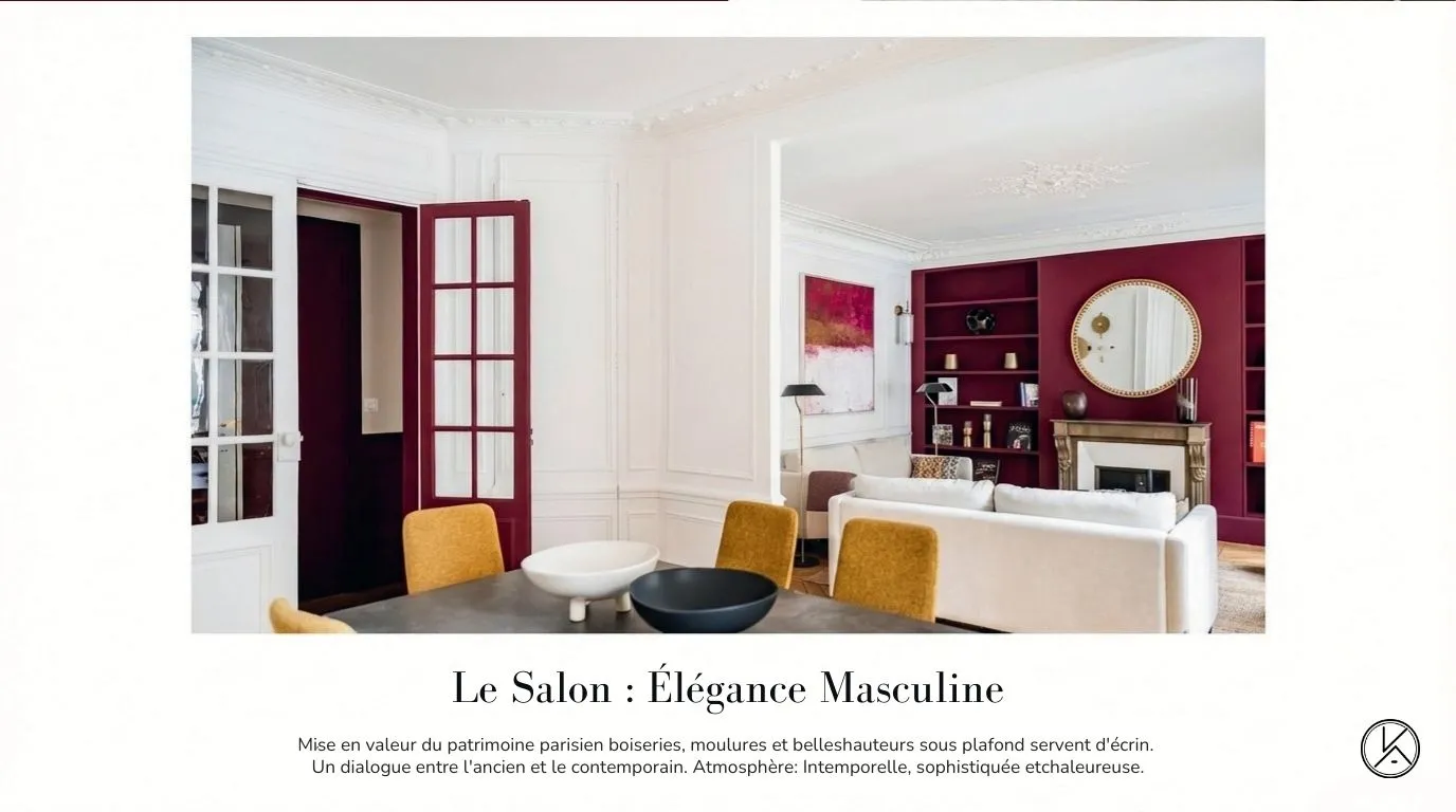 5 paris6 renovation haussmann salon elegance masculine