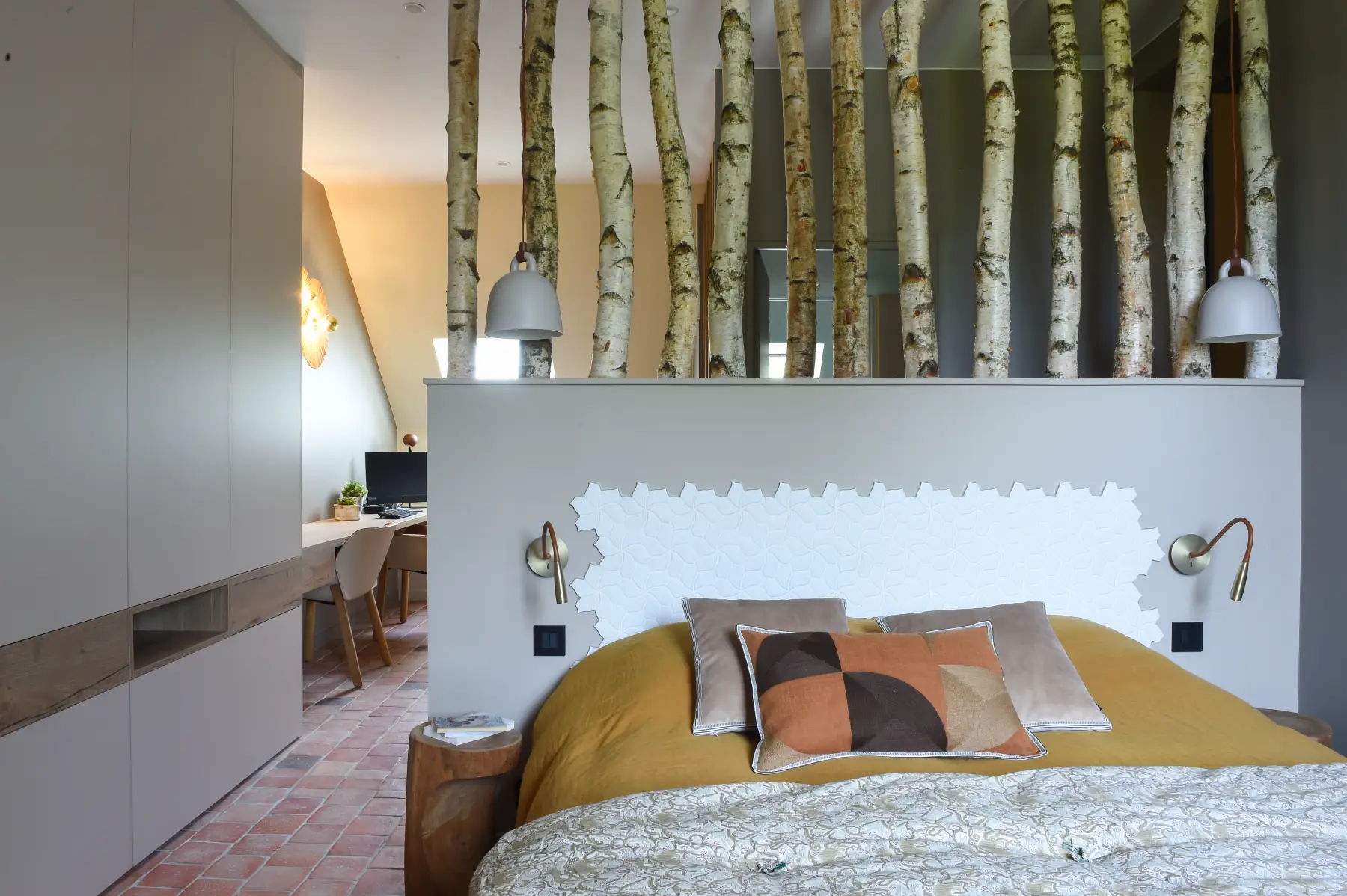 suite campagne perche déco grand espace nuit douillet